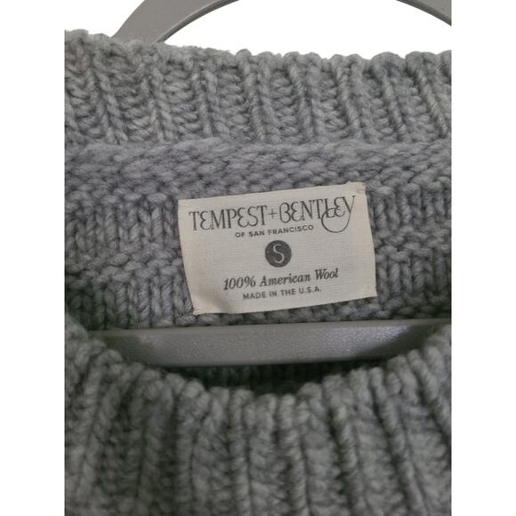 Tempest + Bentley of San Francisco Chunky Knit American Wool Sweater Size Small - Picture 2 of 7